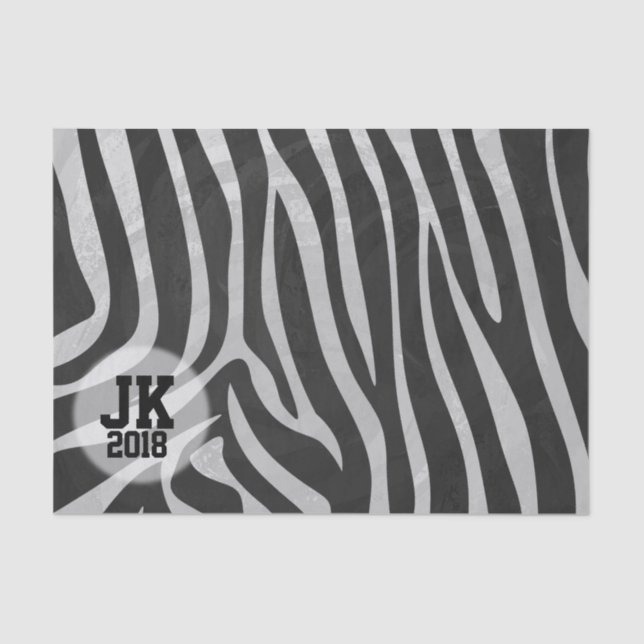 03 von 12 Tiger-Musterpapier Seidenpapier (Vorderseite)