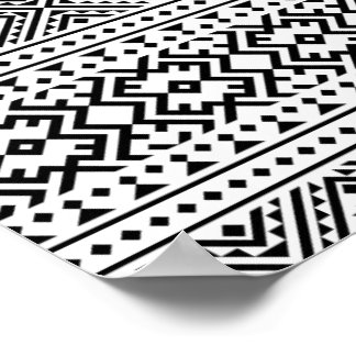 04012020-Stammes-Ethnisch-Muster-10 Poster