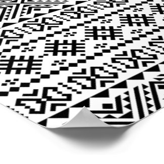 04012020-Tribal-ethnische Muster-09 Poster