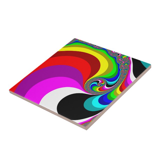 040 Obama - Fraktal Art Fliese (Seite)