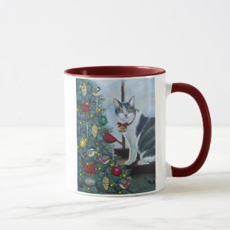 0417 Weihnachtskatze Tasse