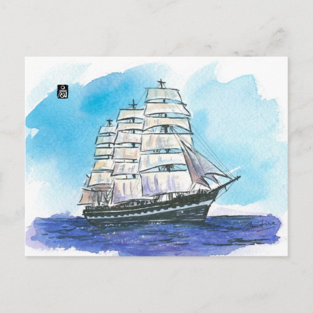 (042) Peking Tall Ship Postkarte (Vorderseite)
