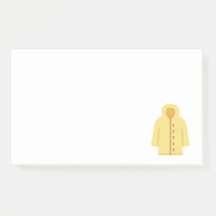 042-Regenmantel Post-it Klebezettel