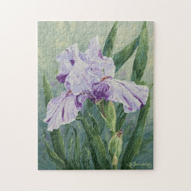 0440 Lila Iris Puzzle (Vertikal)