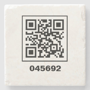 045692 Code für die geheime QR-Meldung Steinuntersetzer