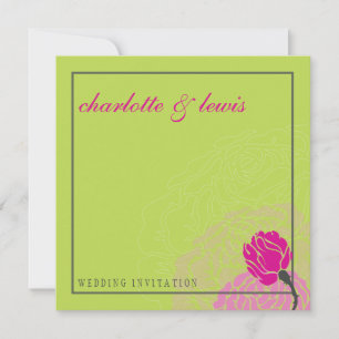 047-Laura :: HOCHZEITSEINLADUNGEN :: elegante Rose Einladung