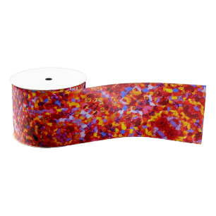 047 Rot und Gold Dotting Ribbon Ripsband