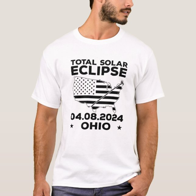 04.08.2024 Total Solar Eclipse Event 8. April, T-Shirt (Vorderseite)