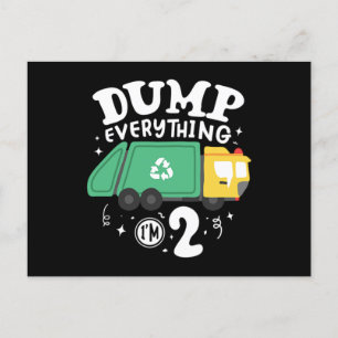 04.Garbage Truck für einen Mülltransporter-Lüfter Einladungspostkarte