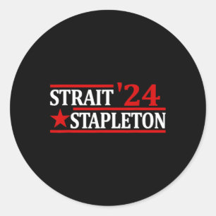 04. Juli Stapleton Strait American Patriotic Runder Aufkleber
