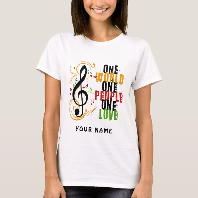 04 Reggae-MusikClef T-Shirt (Vorderseite)