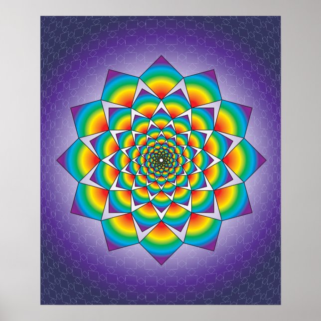 04 SCHWIMMPLÄTZE MANDALA POSTER (Vorne)