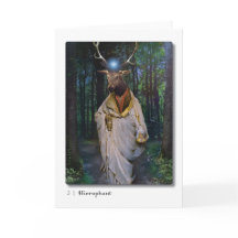 05 Hierophant Tarot Grußkarte