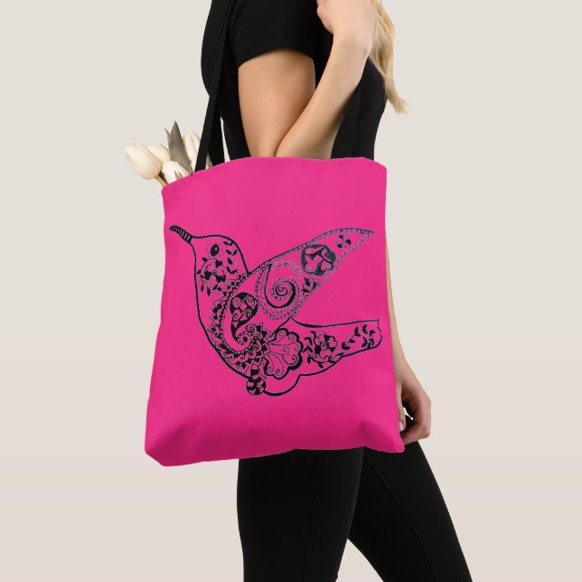 071 - Rosa Red Hummingbird Tote Bag (Von Nahem)