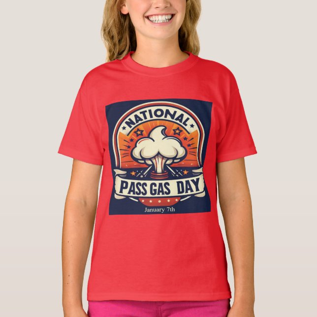 07.01. National Pass Gas Day T-Shirt (Vorderseite)