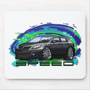 07-09 Speed3_Black Mousepad