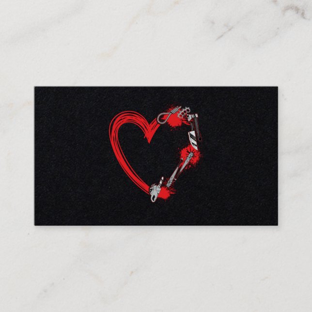 07.Horror Movie Horror Movies Herzkette Saw Knif Visitenkarte (Vorderseite)