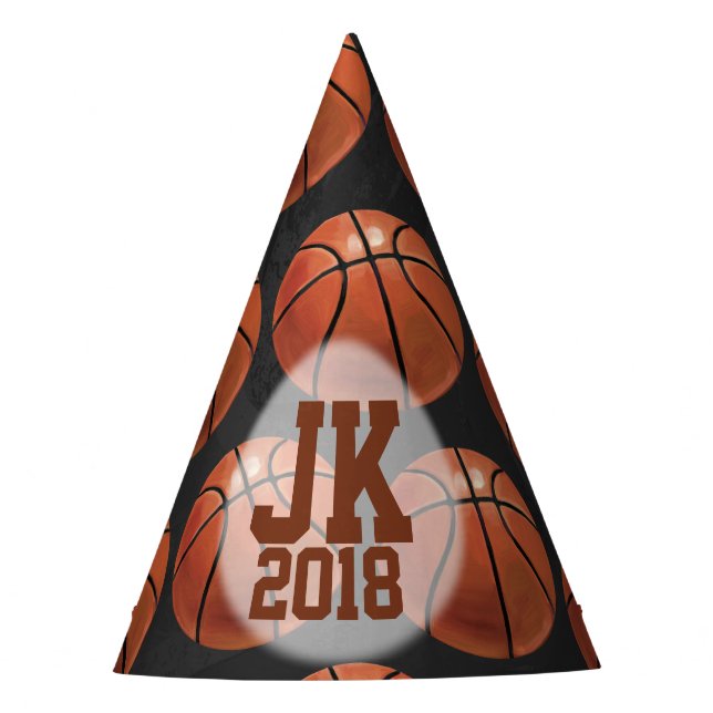 07 von 12 Custom Basketball Party Hats Partyhütchen (Vorderseite)