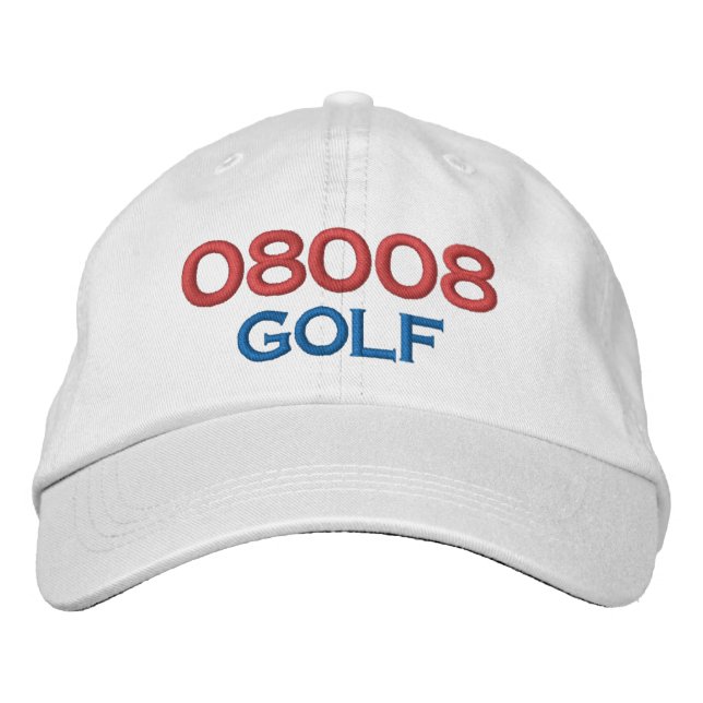 08008 GOLFHAT BESTICKTE BASEBALLKAPPE (Vorderseite)