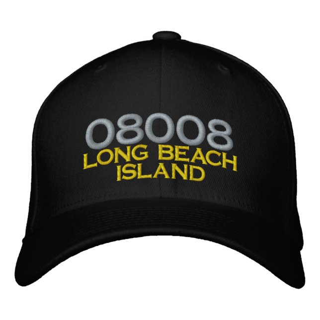 08008 HAT LANGE STRANDINSEL GAP BESTICKTE BASEBALLKAPPE (Vorderseite)