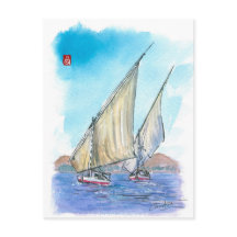 (083) Felucca Sailboats