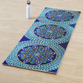 086 - Royal Blue Mandala Yoga Mat Yogamatte