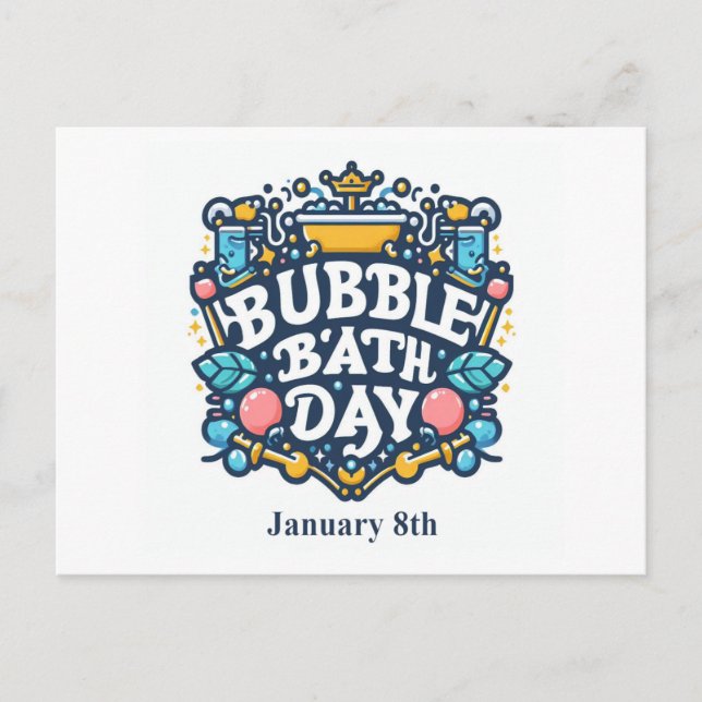 08.01. - Blase Bath Day Postkarte (Vorderseite)