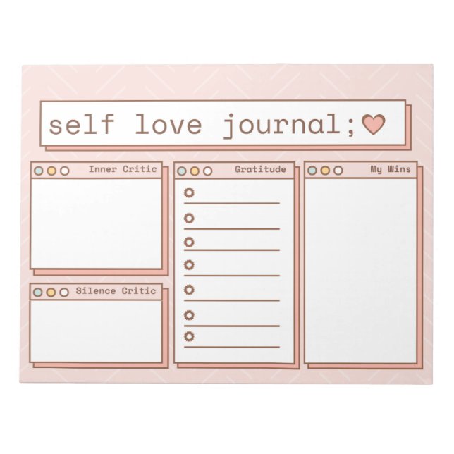 08.5 x 11 Notepad Notizblock (Vorderseite)