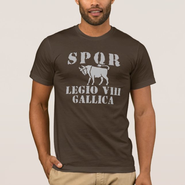 08 Julius Cäsar 8. Gallica römischer Legions-T - T-Shirt (Vorderseite)