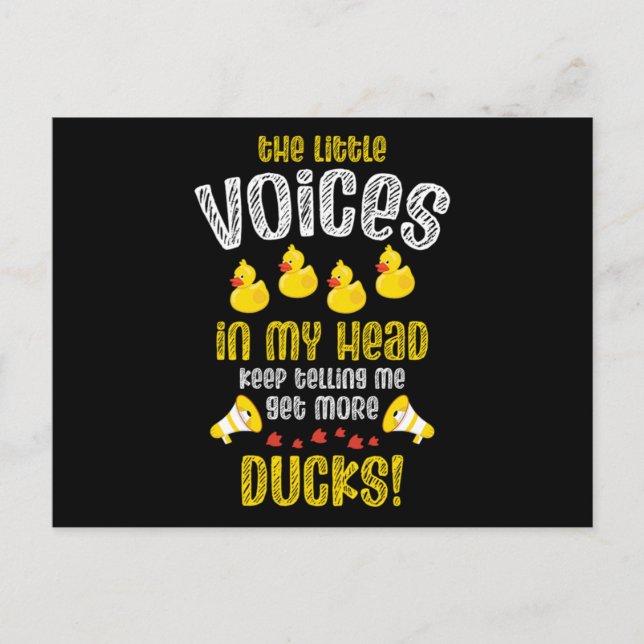 08.Rubber duck for a Duck Lovers Ankündigungspostkarte (Vorderseite)