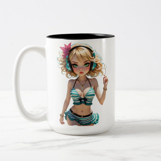 08A Dollz von: Svace - Serie 01 Zweifarbige Tasse (Links)