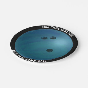 08of12 Bowling Ball Custom Party Plate Pappteller