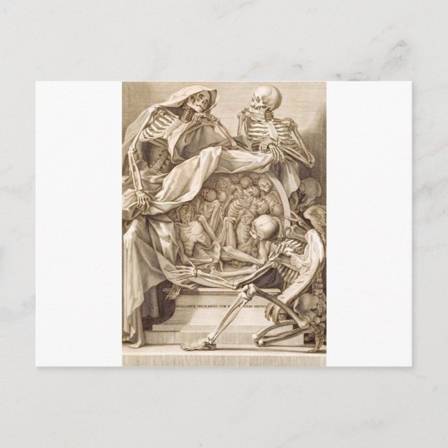 090Skelett2 Postkarte (Vorderseite)