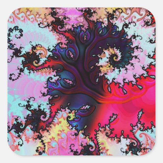 0929 QUADRATISCHER AUFKLEBER (Vorderseite)