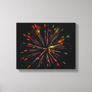 0948-Feuerwerk Leinwanddruck