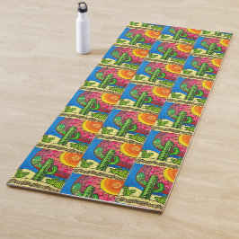 096 - Wüste Riesenmuster Yoga Mat Yogamatte