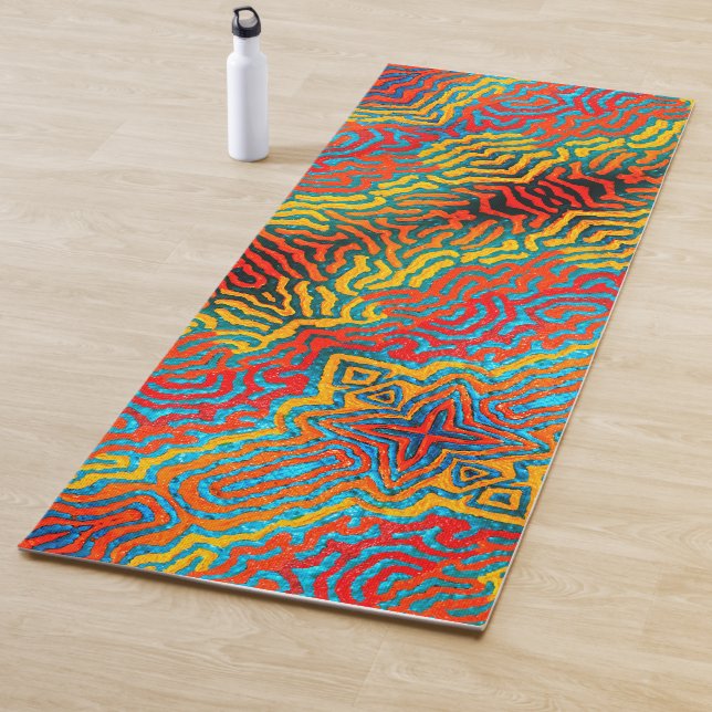 098 - Digital Pattern Yoga Mat Yogamatte (Beispiel)