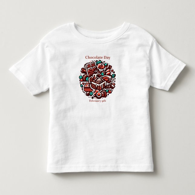 09.02. - Schokolade Kleinkind T-shirt (Vorderseite)