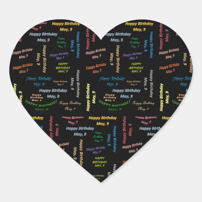 09.05.2009 Herz-Aufkleber (Vorderseite)