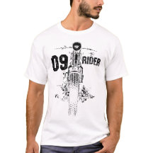 09 Fahrer Motorrad Biker Grafik T-Shirt