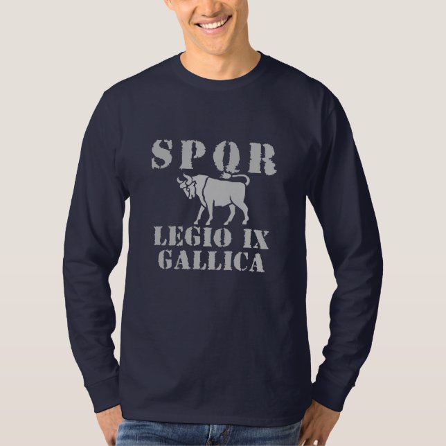 09 Julius Cäsars 9. Gallica Legion - römischer T-Shirt (Vorderseite)