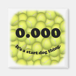0.000, perfekt Flyball Start! Kühlschrankmagnet Magnet