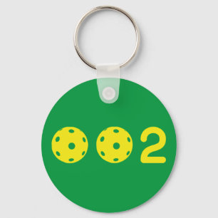 0 0 2 Funny Pickleball Schlüsselanhänger