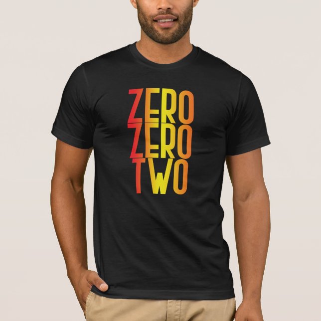 0 0 2 Funny Pickleball Score, Gradient T-Shirt (Vorderseite)