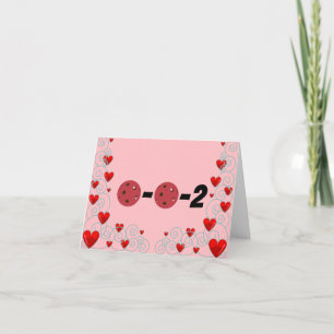 0-0-2 I Liebe Pickleball mit Valentine Karte