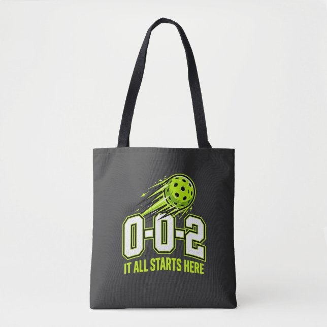 0-0-2 Pickleball-Tasche - Lustiges Score-Geschenk (Vorderseite)
