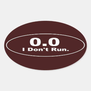 0,0 Ich laufe nicht. Aufkleber