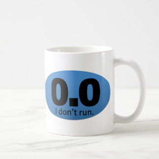0,0 Ich laufe nicht Tasse