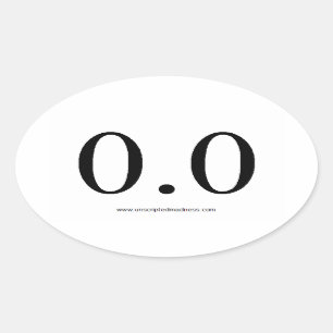 0,0 Meilen Ovaler Aufkleber