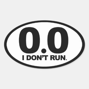 0.0 OVALER AUFKLEBER